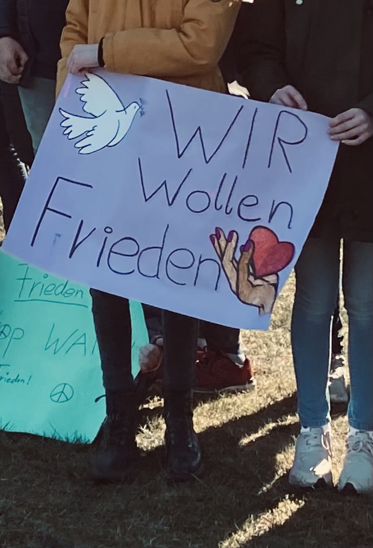 Friedensmarsch Wir wollen Frieden Plakat
