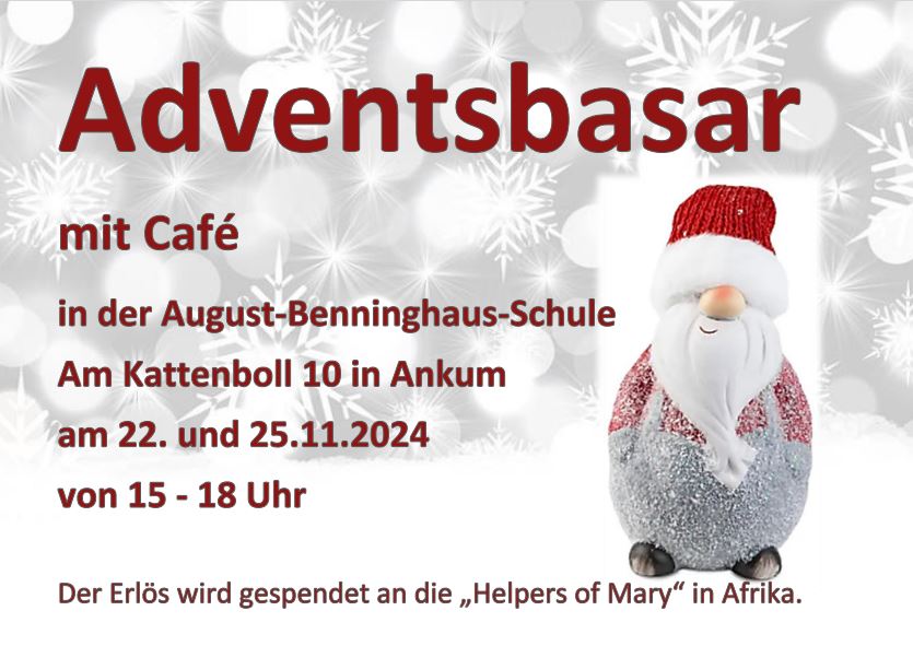 Plakat Adventsbasar 2024
